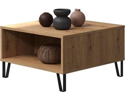 Salontafel woonkamertafel touch Artisan eiken 60 x 37 x 60 cm 110011407