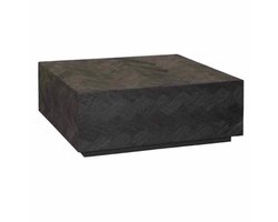 Salontafel Ziano Visgraat 80x80 cm - zwart | Tower living