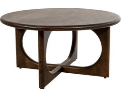 Salontafel Zodiac rond mangohout Ø80 cm - Walnoot