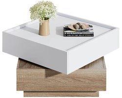 Salontafels - Salontafel Met Roterend Blad - Salontafel - Bijzettafel - Tafel - Sidetable - Eettafel - Tafels - Woonkamer - Keukentafel - Salontafel Met Opbergruimte - Salon Tafel - Tafeltje - Woonkamer Tafel - Woonkamer Tafeltje - Modern