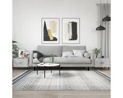 Salontafels Set - Bijzettafels Koffietafels - Woonkamer Inrichten - Betonlook Afwerking - 50x50x40 cm - Grijs