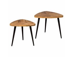 Salontafelset Viola driehoek - naturel | Tower Living