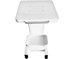 Salonwagen Met Stopcontact - Wit - 350 W Vermogen - Metaal En ABS - Voor Schoonheidssalon En Spa