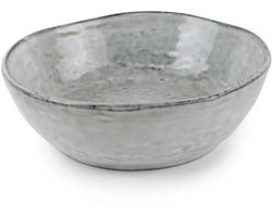 Salt & Pepper Kleine Kommen Artisan - Set van 4 - Aardewerk - Groen - Reactief Glazuur, Vaatwasser en Magnetronbestendig - 12 cm