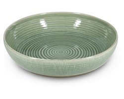 Salt & Pepper Serveerschaal 32xH7,5cm groen Cameo