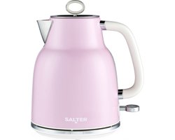 Salter Roze Retro 1.7L Waterkoker – 3KW Snel Koken - 360° - Kalkfilter