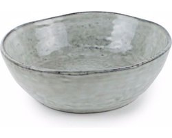 Salt&Pepper Green Artisan Kom - Ø 14 cm - 4 stuks - Groen - Aardewerk