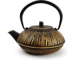 Salt&Pepper - Theepot 50cl strepen goud/zwart - My Tea