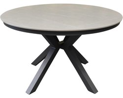 Samantha dining tuintafel 120xH75 cm rond antraciet keramisch blad