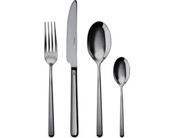 Sambonet Bestekset Linear - Zwart - 24 delig / 6 personen