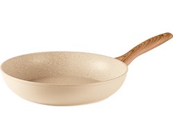 Sambonet Koekenpan Rock 'n' Rose - Creme - ø 28 cm - standaard anti-aanbaklaag