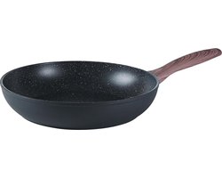 Sambonet Koekenpan Rock 'n' Rose - Zwart - ø 24 cm - standaard anti-aanbaklaag