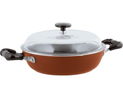 Sambonet Vintage Sauteerpan - Incl. Deksel - Aluminium - Ø28cm - Rood