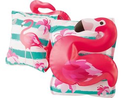 Sambro - 3D Flamingo | Zwemvleugels | Zwembandjes | 3 - 6 jaar | Roze | Opblaasbaar - Zwembad speelgoed - Water speelgoed - Duikspeelgoed - Luchtbed