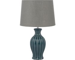 SAMINA - Tafellamp - Taupe - Keramiek