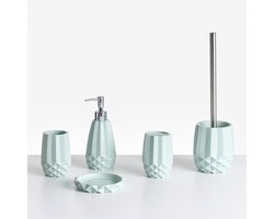 SAMIRIA - Badkameraccessoireset - Mintgroen - Polyresin