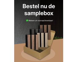 Sample pakket akoestische wandpanelen - Akoestische panelen - akoestisch wandpaneel - lattenwand - 260x60 samplepakket 5 kleuren! Akoestische wandpanelen - Akoestisch paneel - geluidsabsorberend wandpaneel - houten wandbekleding - Akupaneldeal