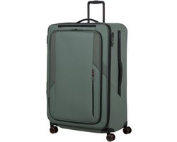 Samsonite Koffer - Glazed spinner 84/32 (4 wiel) lichtgewicht koffer - 54 x 84 x 36/39 cm - uitbreidbaar - Sage green - 178 l