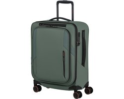 Samsonite Reiskoffer - Glazed spinner 55/23 ( 4 wiel) lichtgewicht koffer - 40x50x23/26 cm - uitbreidbaar - Sage green - 49 l