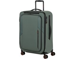 Samsonite Reiskoffer - Glazed spinner 67/24 (4 wiel) lichtgewicht koffer - 44 x 67 x 30/33 cm - uitbreidbaar - Sage green - 94 l