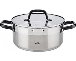 San Ignacio - Kookpan met Deksel - 20x8.5cm - 2 liter - RVS