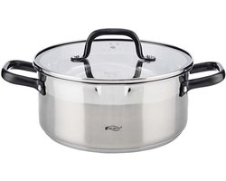 San Ignacio - Kookpan met Deksel - 24x10.5cm - 4 liter - RVS