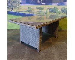 San Marino lounge-diningtafel 146x84,5xH66,5 cm grijs