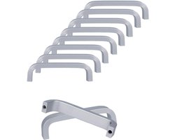 Sander Shop 10 Stuks Handgrepen van Aluminiumlegering Badkamer Keuken Kast Lade Handgreep met Schroeven voor Garderobe Dressoir Meubelen(Gat afstand 64MM)