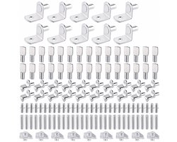 Sander Shop 130 stuks 6 stijlen plank steun pinnen kit, plank pinnen, metalen rekken beugels en steunen voor glazen plank steunen, keuken kast plank haringen, kast plank, meubels zilver