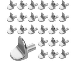 Sander Shop 25 stuks plankdragers, meubelrek, pennen, rek, inlegplankhouder, L-vorm, plankhouder, plankhouder, kastmeubel, plankpennen voor boekenkasten, kasten, keukenkasten