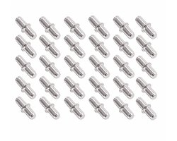 Sander Shop 30 stuks planksteunharingen, 5 x 15 mm, planksteunpennen, metalen haringen, pin-beugel voor kantoor, keukenkast, meubels, keuken, kledingkastplanken