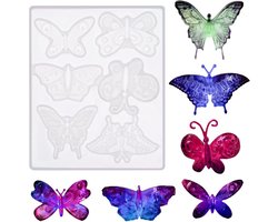 Sander Shop 3D Vlinder Epoxyhars Model Siliconen Mal voor Ketting Hanger Broche Kantoor Woonkamer Tuin Wanddecoratie
