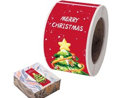 Sander Shop Kerst Stickers,150 Stuks Feestdagen Labels Decoratie | Bakverpakking Stickerrol | Voor Feestdagen Familie DIY Handwerk Liefhebbers Kerstkousvullers Kinderen Volwassenen Kantoor