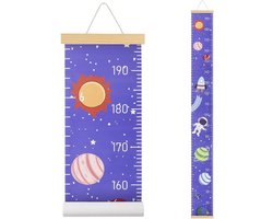 Sander Shop Kindermeetlat, maatmeter voor kinderen, meetlint kinderen, groeitabel voor baby's, wandbehang, groeitabel, decoratie kinderkamer, meetliniaal voor baby's, meisjes, jongens (astronaut)