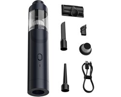 Sander Shop stofzuiger, Autostofzuiger, draagbare draadloze luchtblazer, oplaadbare handstofzuiger, diverse mondstukken voor auto, autostoelen, huis, meubels, dierenharen, vrachtwagen, tapijt, camping