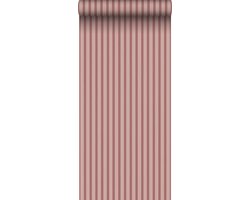 Sanders & Sanders behang geschilderde strepen bordeaux rood en roze - 50 x 900 cm - 935398
