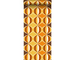 Sanders & Sanders behang retro ornamenten geel, bruin en oranje - 53 cm x 10.05 m - 935269