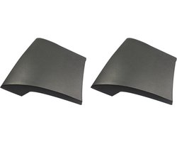 Saniclass Deluxe badkussen 37x34cm groot model zwart 2 stuks