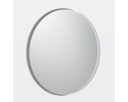 Saniclass Exclusive Line spiegel – Badkamerspiegel – Rond – 100cm – Mat Wit