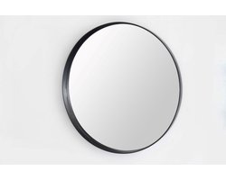 Saniclass Exclusive Line spiegel - Rond - 100cm frame - Mat zwart