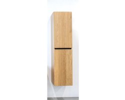 Saniclass Holz Base Hoge Kast - 160cm - 2 deuren - greeploos - eiken