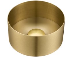 Saniclass ONE Waskom - 21x21x10 - RVS - Geborsteld messing (goud)