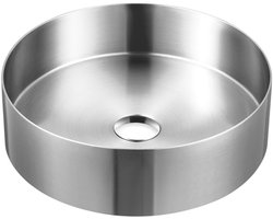 Saniclass ONE Waskom - 36x36x11cm - RVS - Geborsteld RVS