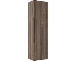 Saniclass Prime Balance Hoge Kast - 120x34.5x26.9cm - 1 deur - noten - MDF