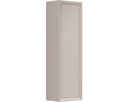 Saniclass Prime Core Hoge Kast - 120x34.5x34.5cm - 1 deur - mat cotton (beige) - MDF