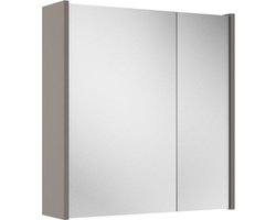 Saniclass Prime Spiegelkast - 60x63x16cm - inclusief zijpanelen - taupe