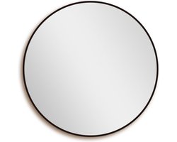 Saniclass Retro Line 2.0 spiegel – Wandspiegel – 100cm – Mat zwart
