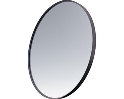 Saniclass Retro Line Spiegel - rond - 120cm - frame - mat zwart