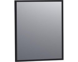 Saniclass Silhouette 60 spiegel 58x70cm zwart aluminium