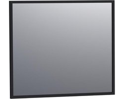 Saniclass Silhouette 80 spiegel 80x70cm zwart aluminium